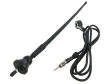 Flexible Radio Aerial Antenna All Black Rubber For Tractor Jcb Hgv Truck Cab