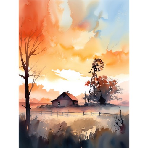 Sunrise clouds countryside - sunrise,