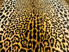 Leopard Print Cotton Velvet