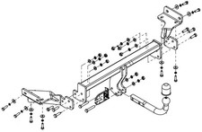 Swan neck tow bar - tow,