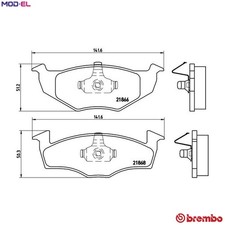 BRAKE PAD SET DISC BRAKE P 85