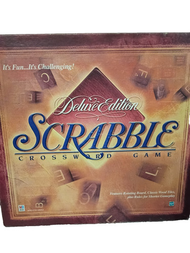 Milton bradley scrabble deluxe - scrabble,