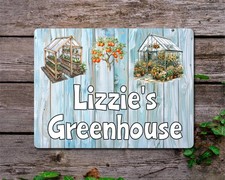 Personalised Garden Metal Sign