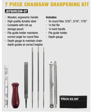 7 PIECE CHAINSAW SHARPENING