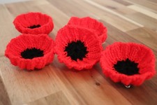 Knitted Remembrance Day Poppie