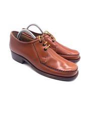 Savile Row Shoes Men's Uk 7 Tan Leather Made In England Vintage 50s 60s 70s ?