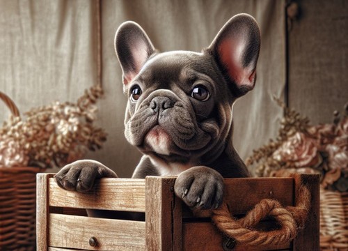 French bull dog cute - bull, puppy