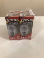 4 X Eveready 15w Refrigerator Fridge Freezer Appliance Pygmy SES E14 Screw Bulb.