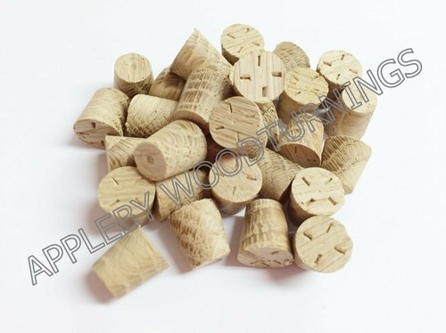 9mm american white oak tapered - white,