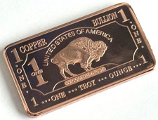 USA Buffalo 1 oz PURE Copper