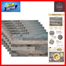 Vintage Wooden Plank Placemats