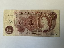 Bank england ten - ten, shilling