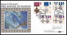 RODERICK LEAROYD VC Signed 1990 GB Gallantry Battle of Britain Benham BLCS57 FDC