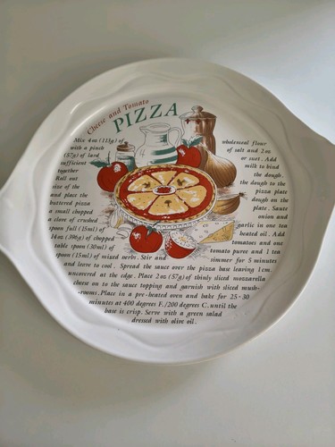 Vintage pizza plate rayware - vintage,