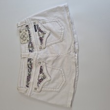 Miss Me White Denim Skirt