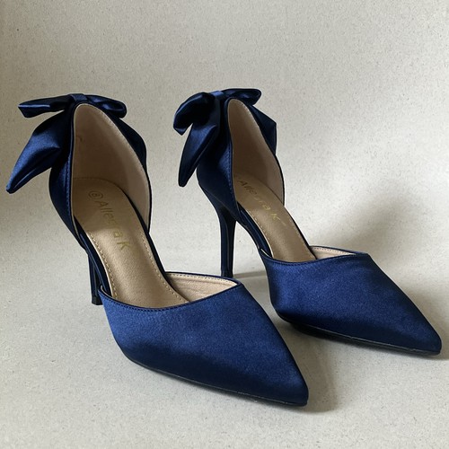 Royal navy blue women satin - royal,