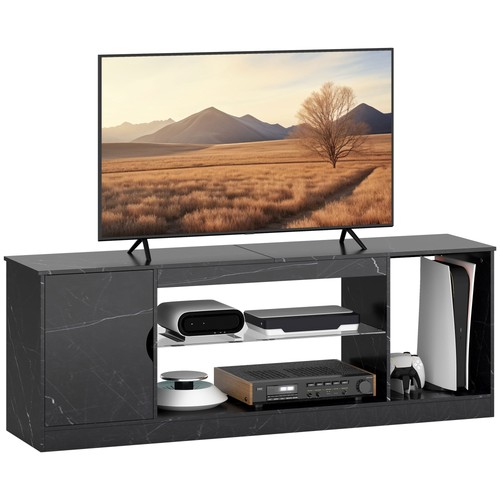 Homcom marble effect stand - marble,