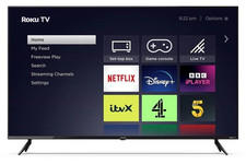 Polaroid P55UR1953U 55" SMART 4K Roku TV Ultra HD HDR LED TV Freeview Play Black