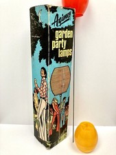 VINTAGE 1960s DANISH MID CENTURY BOXED COLLECTIBLE GARDEN PARTY LAMPS set of 5