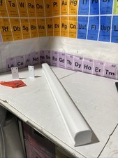 White Primed Cottage Loaf Handrail - 50mm By 45. 75cm With Brackets