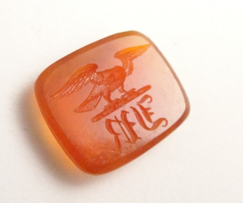 Georgian carnelian seal - carnelian,