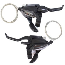 For Shimano ST-EF500 Shifter Set 3x7/8 Speed 21/24 Speed V-Brake Lever Bike MTB