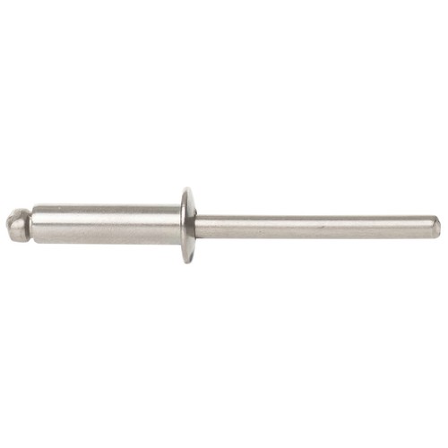 Dome head pop rivets open - dome,