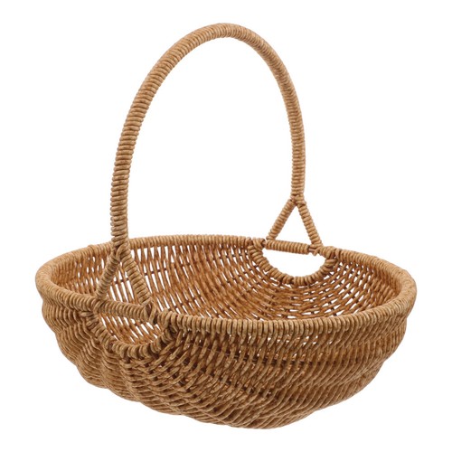 Wicker storage basket with - basket,