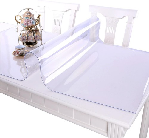 Transparent pvc tablecloth mat - transparent,