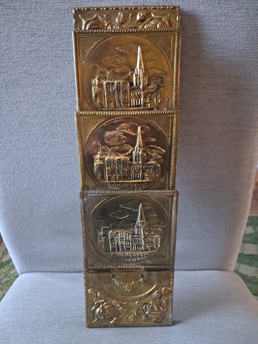 Vintage brass letter - brass,