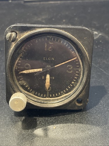 Elgin day aircraft clock - elgin,