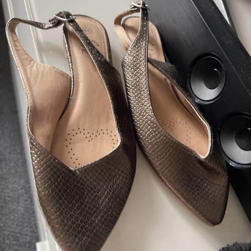 Avon sling back low - low, heel