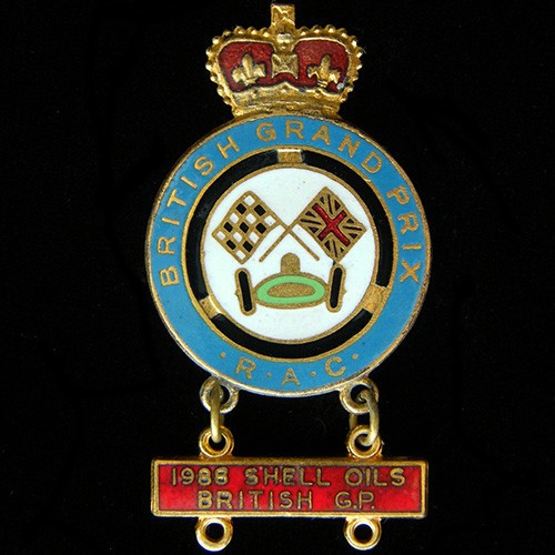 British grand prix lapel - british,