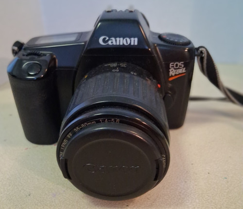 Vintage canon eos rebel camera - vintage,
