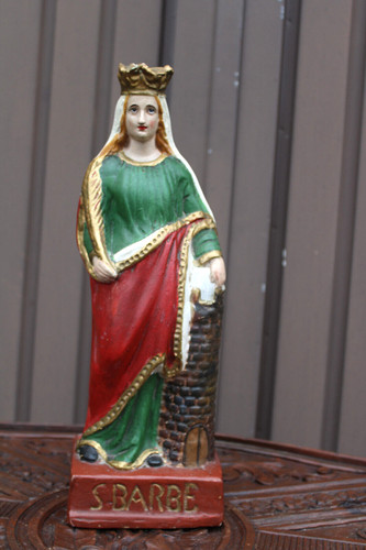 Antique ceramic chalk - , saint