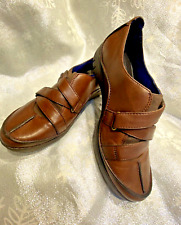 Clarks Unstructured Brown Leather Shoes Size UK7D EU40 Std Fit Worn Once