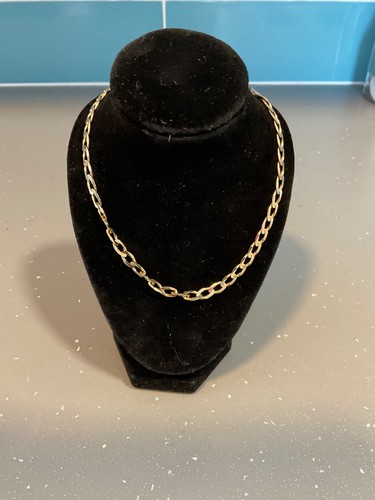 9ct gold curb - gold, necklace
