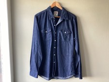 Levi's Denim Shirt Blue Mens Size Large Button Down Long Sleeve