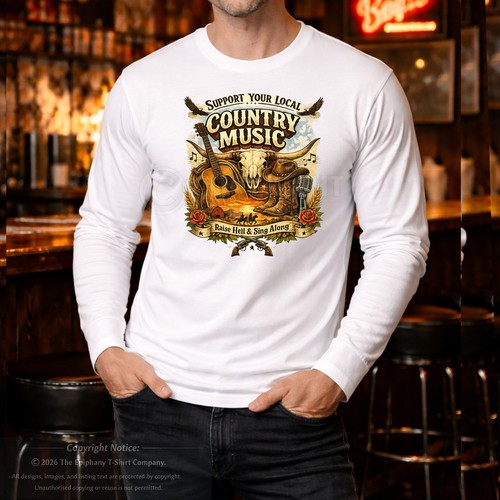 Country music homage shirt - country,