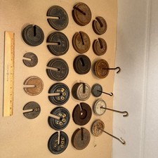 Vintage Lot of 18 Iron Round