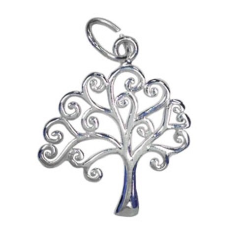 Sterling silver open tree - sterling,