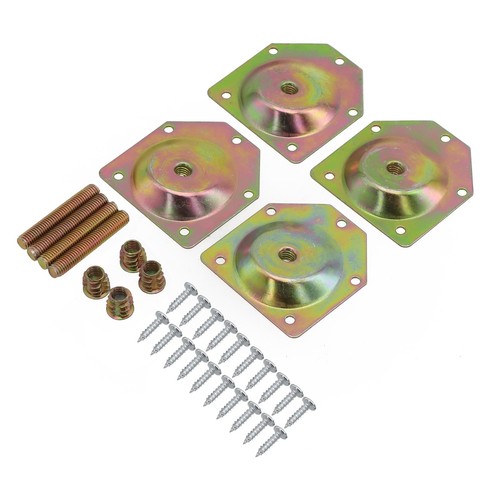 4pcs angled wood legs - wood, fixing