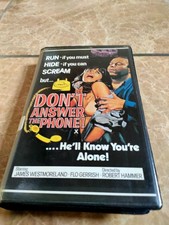 Don't Answer The Phone VHS Pre Cert DPP Section 3 N° 21 Big Box Clam Shell 1980 