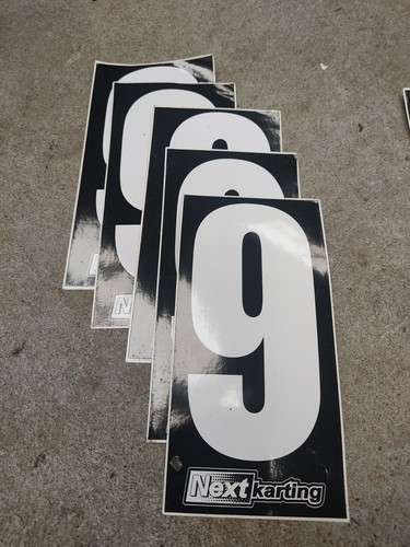 Kart white number - 5, 9