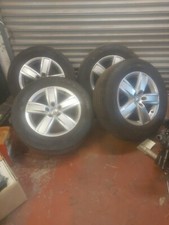 4x VW Amarok transporter Highline 18”alloy wheels (Genuine)and Bridgestone Tyres
