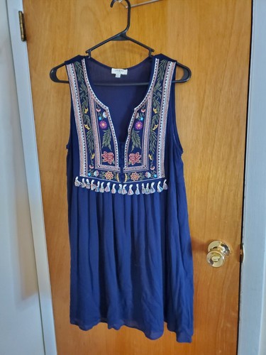 Tunic top shirt embroidered - top, s