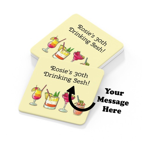 Personalised beer mats - beer, drinks