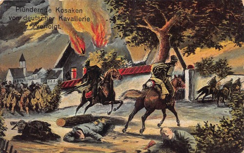 Art 1916 looting cossacks - art,