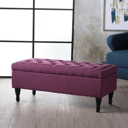 Ottoman storage bench dark - bench,