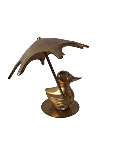 Unbranded vintage brass duck - brass,
